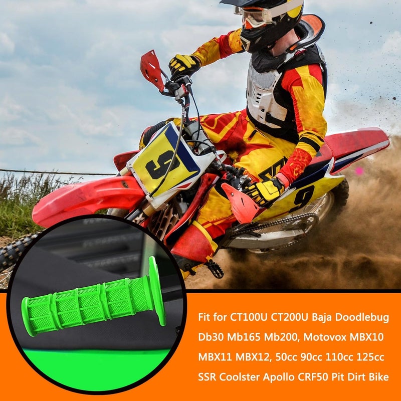 HOLATO 7/8" Handlebar Grips for 50cc-125cc CRF70 CRF80 TRX450 TTR90 TTR110 TTR125 PW80 RM80 DR650 KLX250 KLX300 KX65 SSR125 Pit Dirt Bike ATV Quad Motocross Motorcycles CT100U CT200U Mini Bike - Image 3